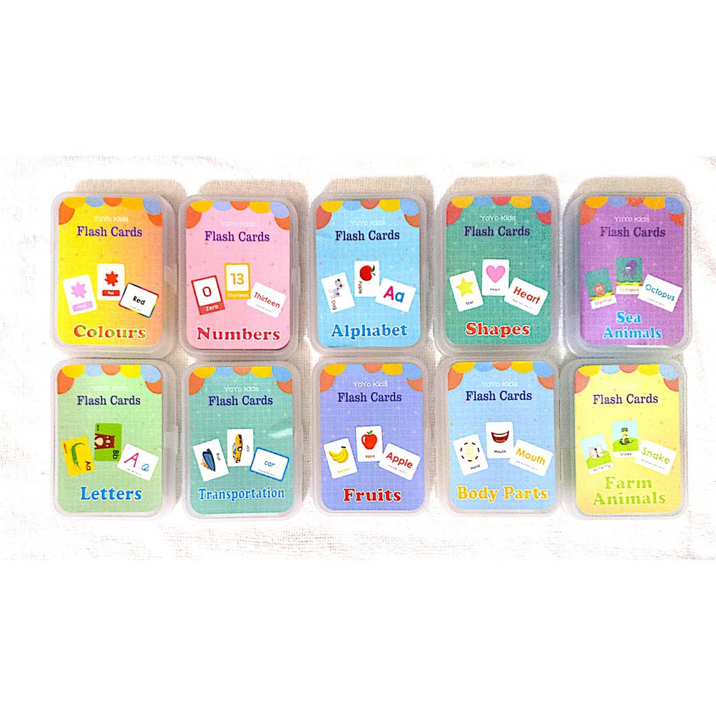 NEW Early Learning Flash Card Kad/Double Sided Educational Flash Cards