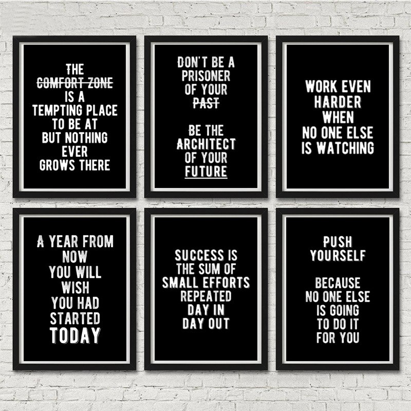 Modern Motivational Posters Prints Office Decor Entrepreneur ...