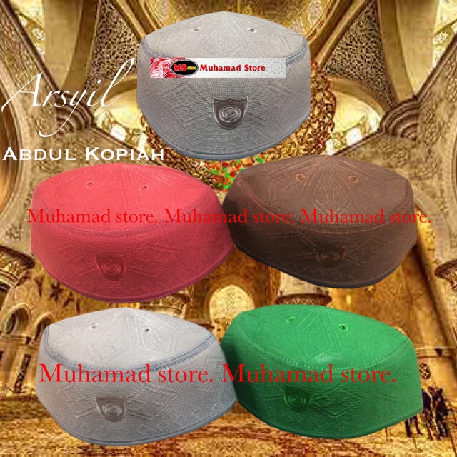Muhamad Store Arsyil Abdul Kopiah Warna Corak Timbul Pilihan