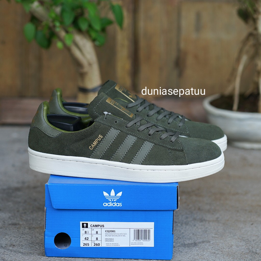 adidas campus olive green