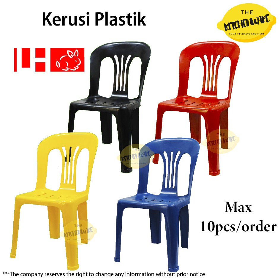 Plastic Chair Kerusi Sandar Kerusi Plastic Side Chair 