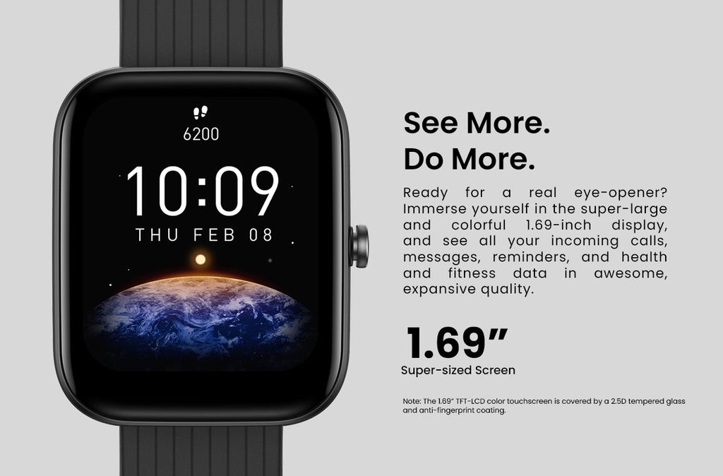 Amazfit Bip 3 With 1.69 Display Smartwatch (Official 1 Year Warranty) description image 3