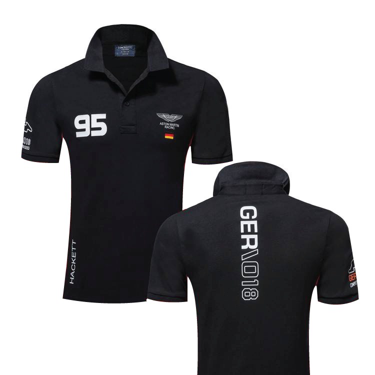 ?⏩PROMOSI HEBAT⏪?JUST NEW COLLECTION ASTON LOGO PRINTED POLO COLLAR  T SHIRT FOR MEN AND WOMEN 100% COTTON