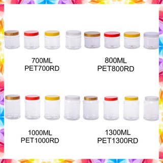 Plastic Balang Kuih Round cookies container PET RD300 