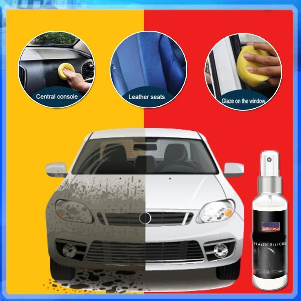 SUPER DEAL ] 100 ML plastic parts refurbishment agent, black 