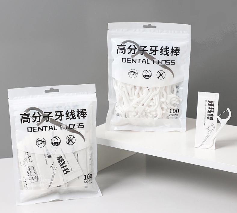 100pcs/Pack Disposable Dental Floss Picks Personal Oral Care Teeth