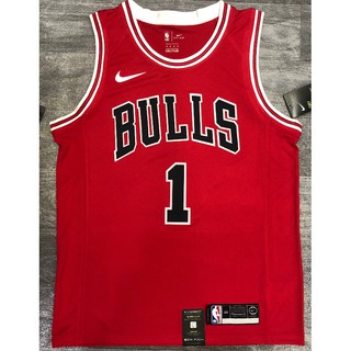 【hot pressed】NBA jersey Chicago Bulls 1# ROSE red round neck and other styles sports basketball jersey