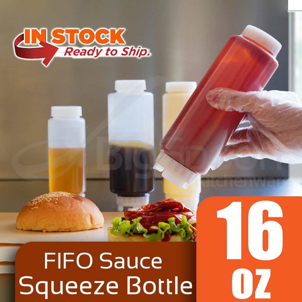 BIGSPOON Dual-Way FIFO Refillable Squeeze Bottle 双头胶汁樽 16oz / 20oz / 24oz