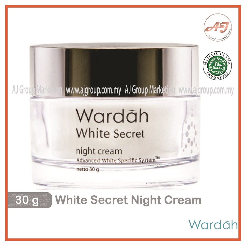 Wardah White Secret Night Cream (Krim Malam) (30g  