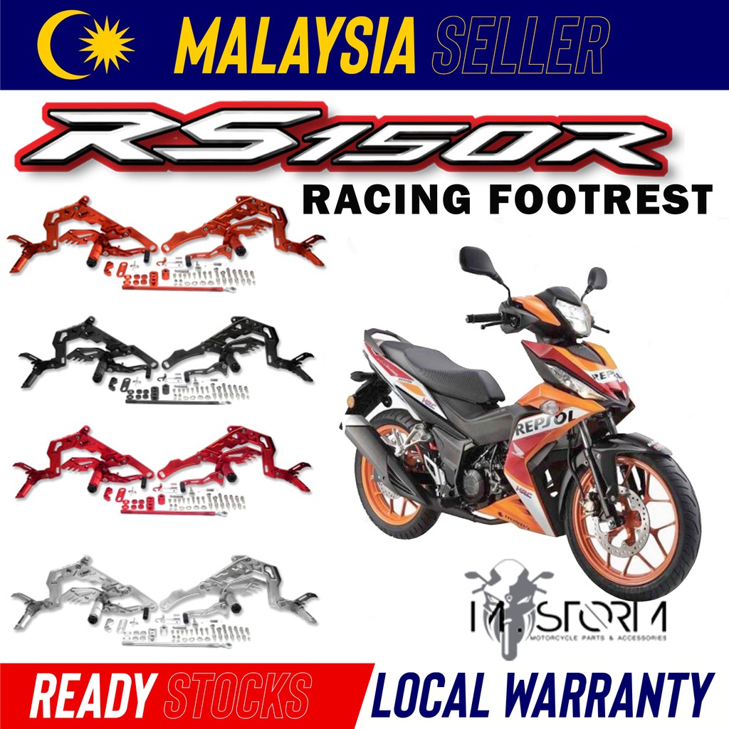Footrest rs150 Honda rs150r accessories Racing footrest rs150 Footrest