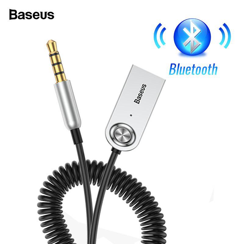 Baseus Bluetooth V5.0 Wireless USB Adapter Cable for Car 3.5mm AUX Jack