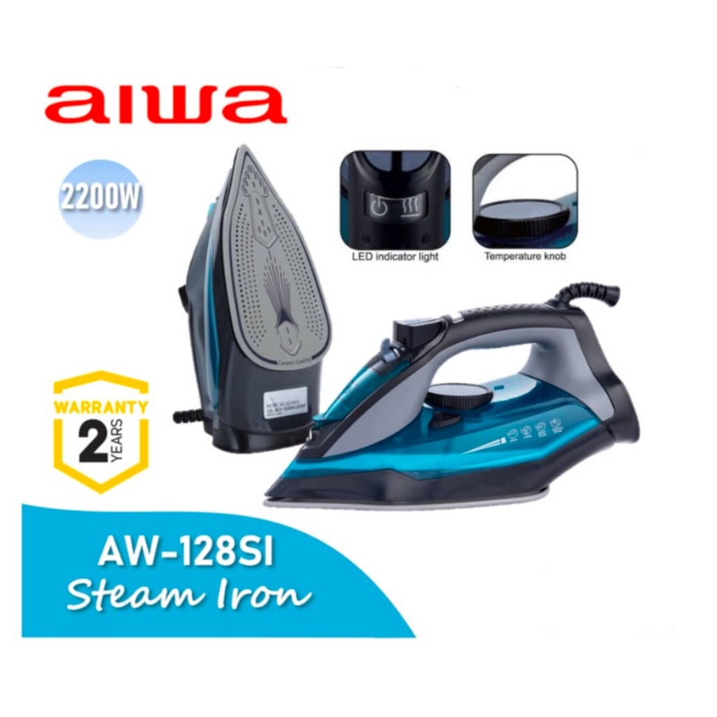 [ NEW ] AIWA Steam Iron Sterika steam 2200W Iron Ceramic Coating