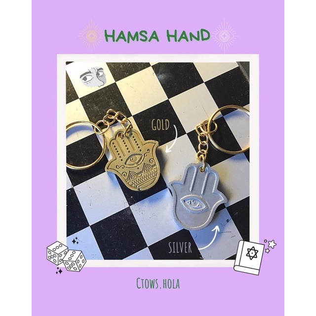 Ctows-super cool hand-shaped keychain (Chat to customize)