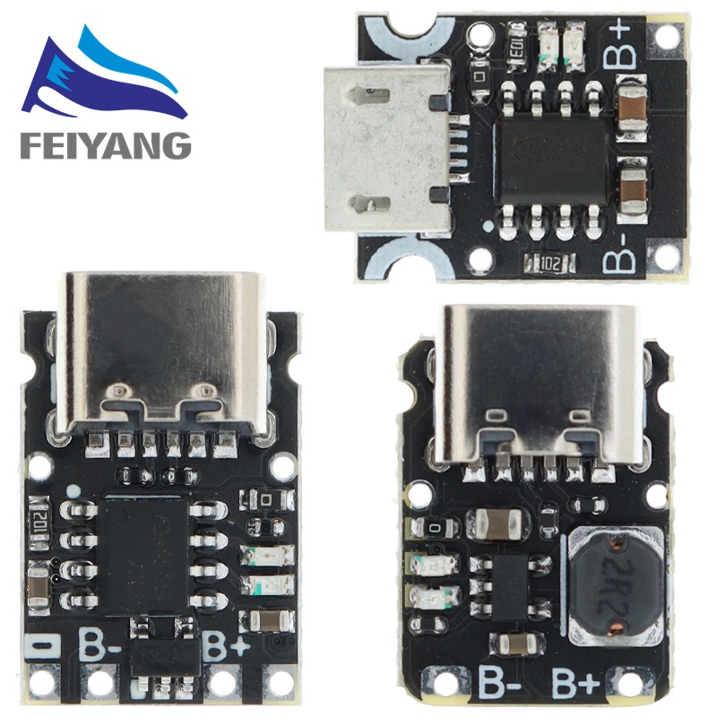 TP4057 1A lithium battery charging board module Polymer battery Type-C ...