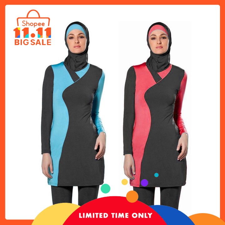 New Muslimah Swimming Suit Swimwear Baju Renang Muslim ...