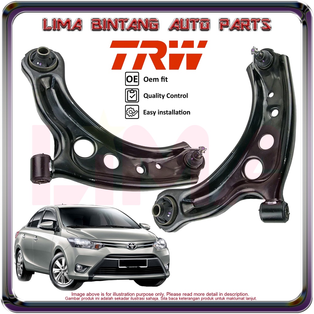 Toyota Vios Keli NCP150 Front Lower Arm , Control Arm Right / Left Side