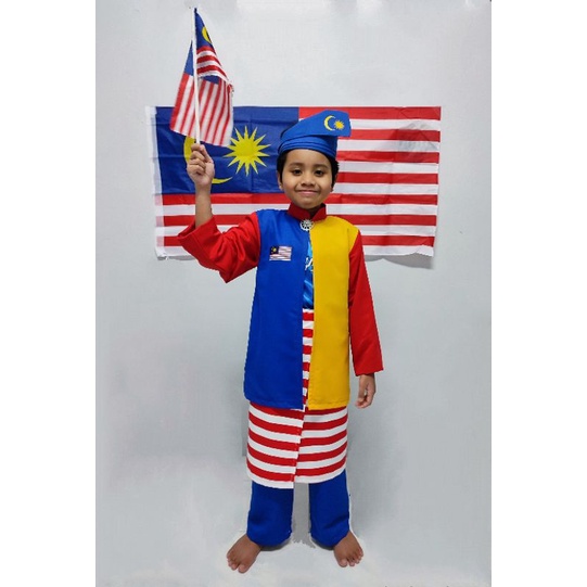 Kanak lelaki kemerdekaan kanak baju Baju Patriot