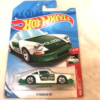 hot wheels 71 porsche 911 polizei