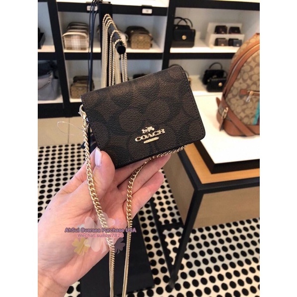 Coach Mini Wallet on a Chain | Shopee Malaysia