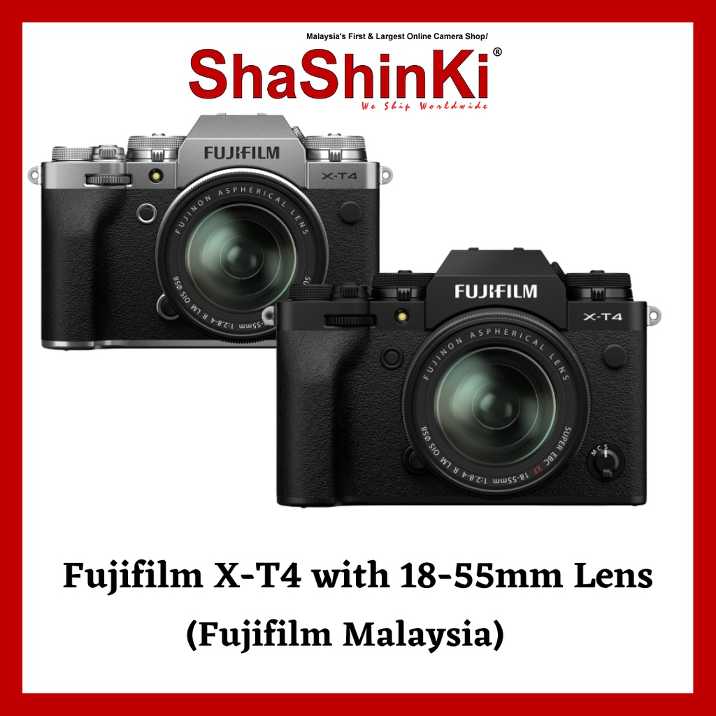 [READY STOCK] Fujifilm XT4 Mirrorless Digital Camera with 1855mm Lens