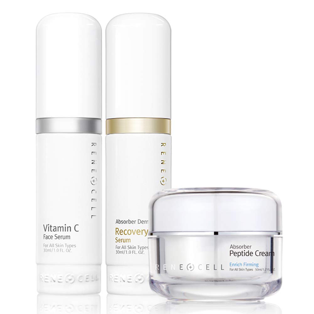 RENECELL [Rene Cell] Vitamin C Serum + Recovery Serum + Peptide Cream ...