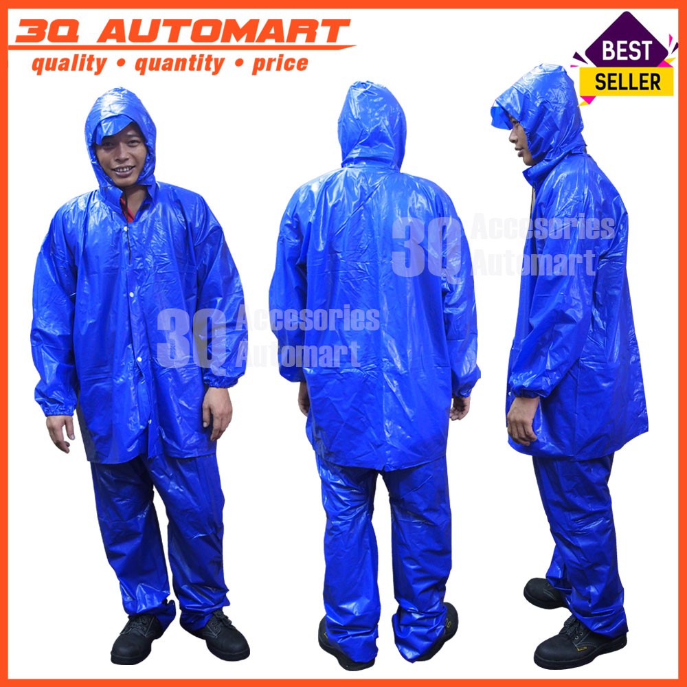 RainCoat Motorcycle Baju Hujan Rain Coat Blue Shopee Malaysia