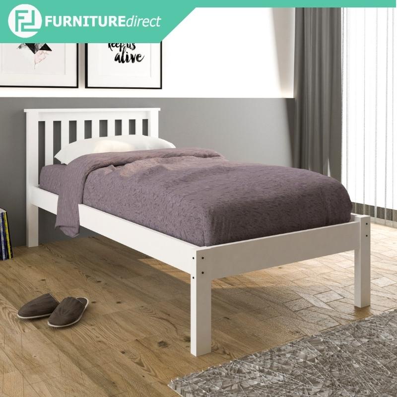 [CLEARANCE] KATIE DEBORAH wooden single bed frame/ single bed/ katil ...