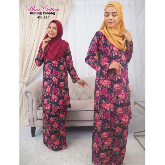  KURUNG  PAHANG  Dhia  Cotton  PH 111 118 Shopee Malaysia