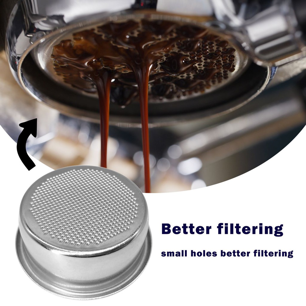 Neouza 51mm 1/2/4 Cup Blind Cup Stainless Steel Coffee Espresso Machine Filter Basket For Bottomless Portafilte