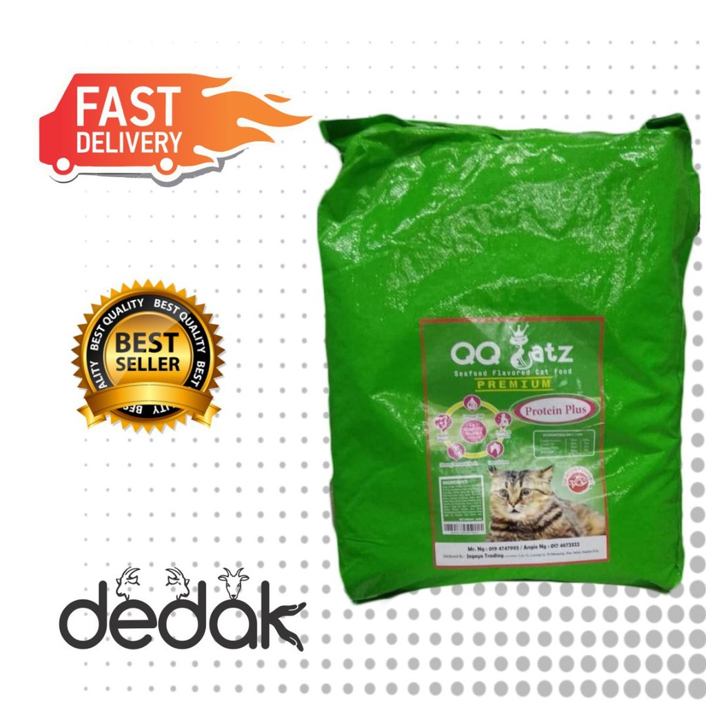 🔥Best Buy🔥 [Makanan Kucing Berkualiti] QQ CATS FOOD 10KG | Shopee Malaysia