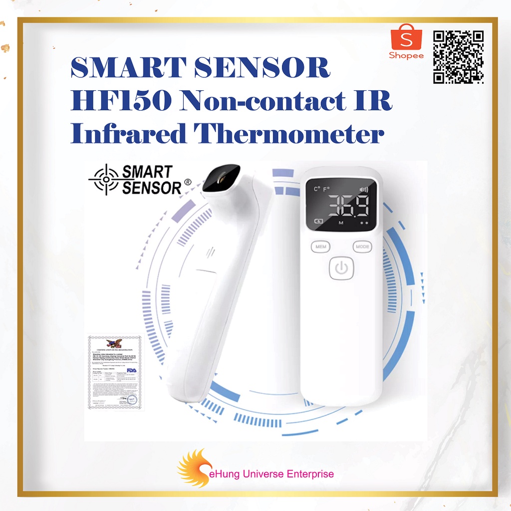 [Ready Stock] Smart Sensor HF150 Non-contact IR Infrared Thermometer