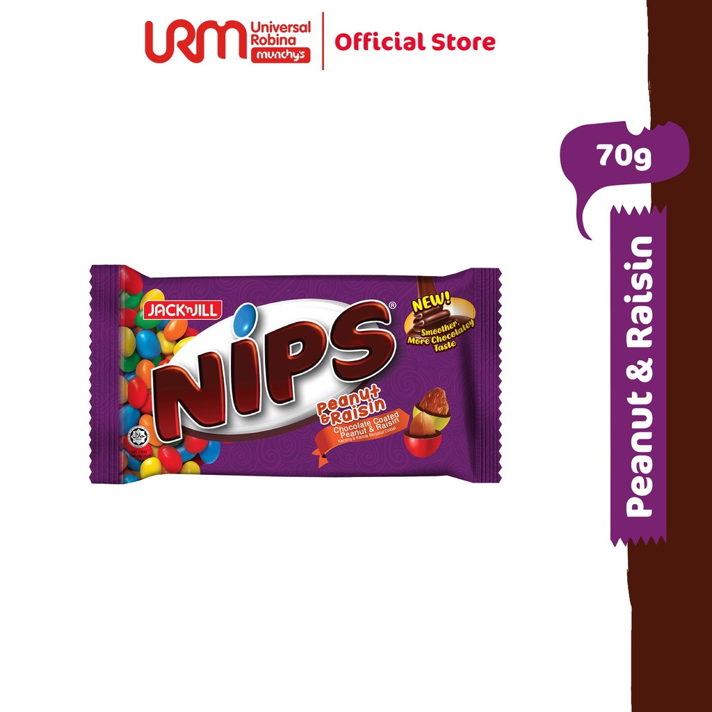 Jack ;n Jill NIPS Peanut & Raisin (70g) Shopee Malaysia