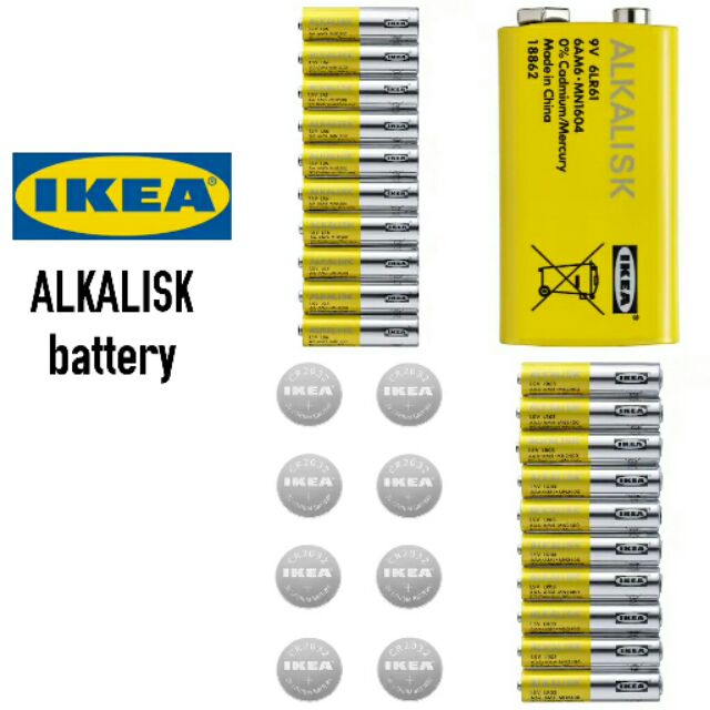 IKEA ALKALISK BATTERY AA, AAA, 9V & LITHIUM CR 2032 Shopee Malaysia