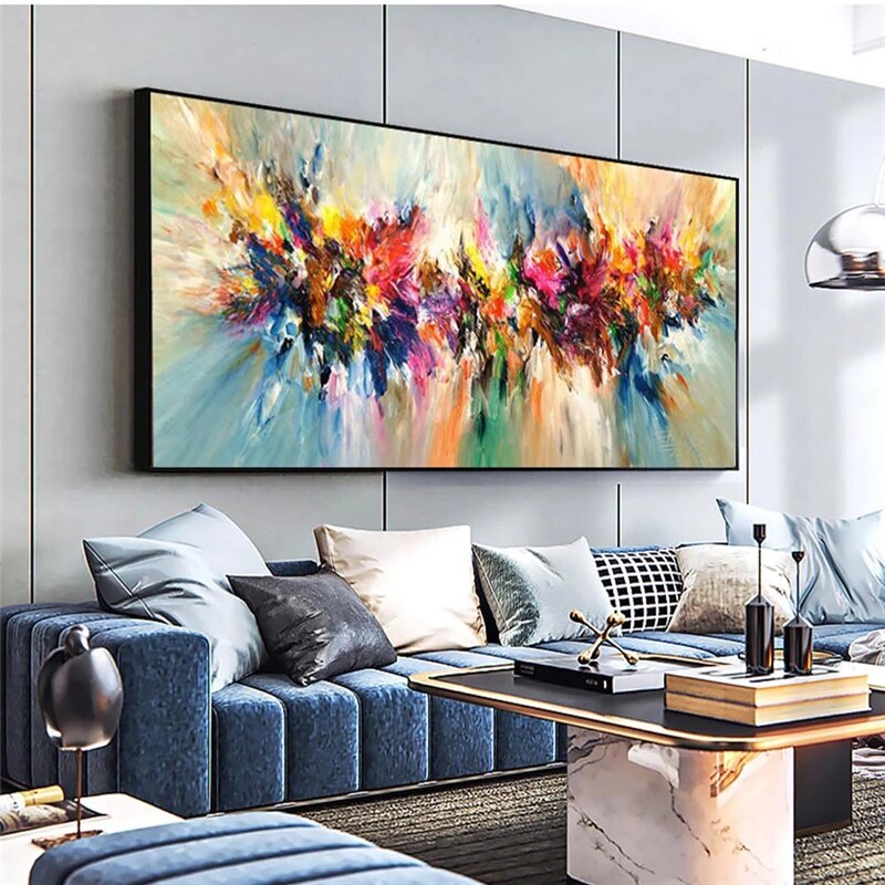 Abstract Art Printed Canvas Painting Quadro Modern Poster Oil Painting ...