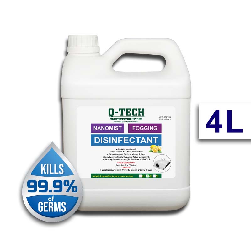 Smoke/Fogging Sanitizer Disinfectant Liquid /QTECH Nanomist & Fogging