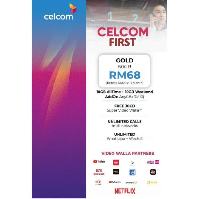 rm68 50gb celcom Cinosural International School