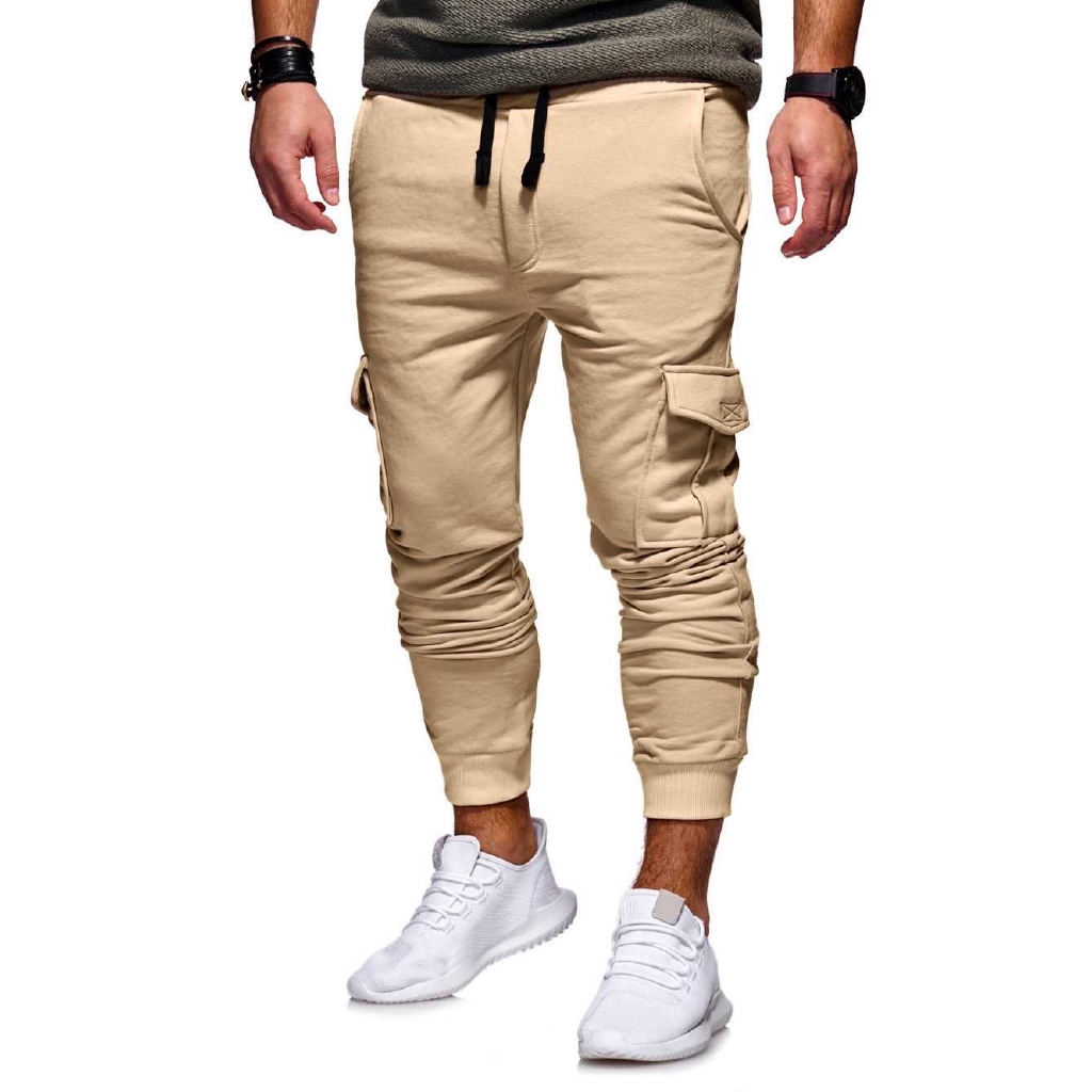 light khaki joggers