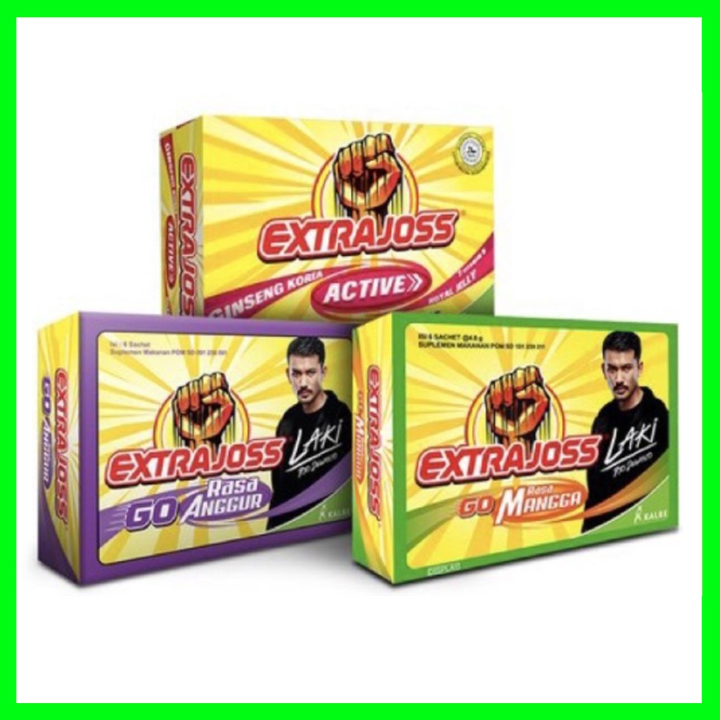 Extrajoss Mangga / Anggur / Ori Active (1box/6sachets)