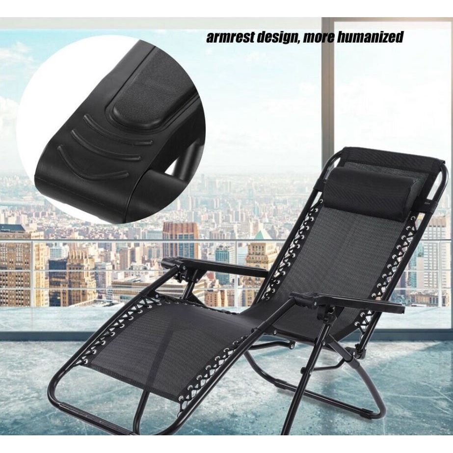 KERUSI MALAS LAZY CHAIR  ZERO GRAVITY FOLDABLE RECLINING 