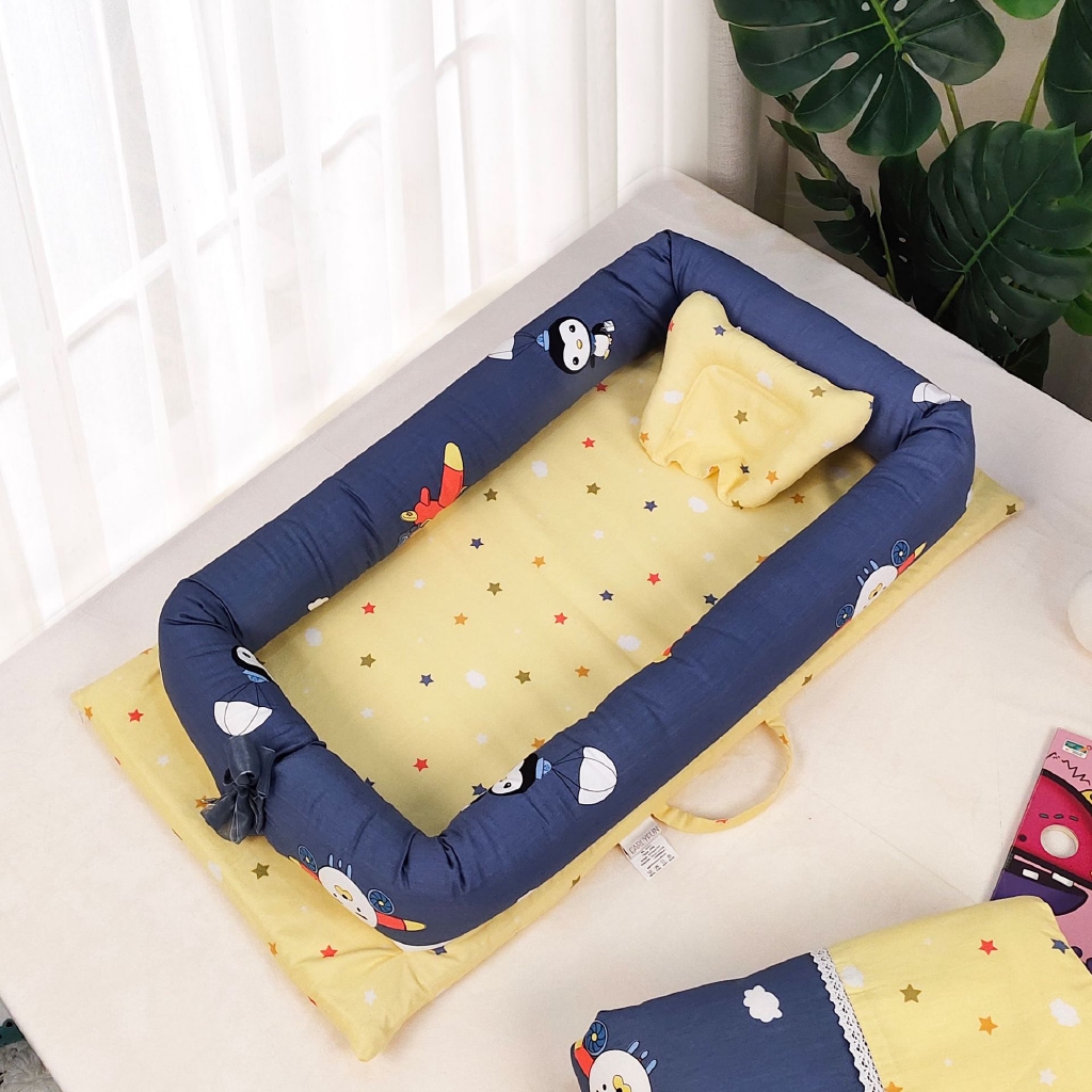 90 50 15cm Folding Baby Nest Bed Travel Portable Crib Baby