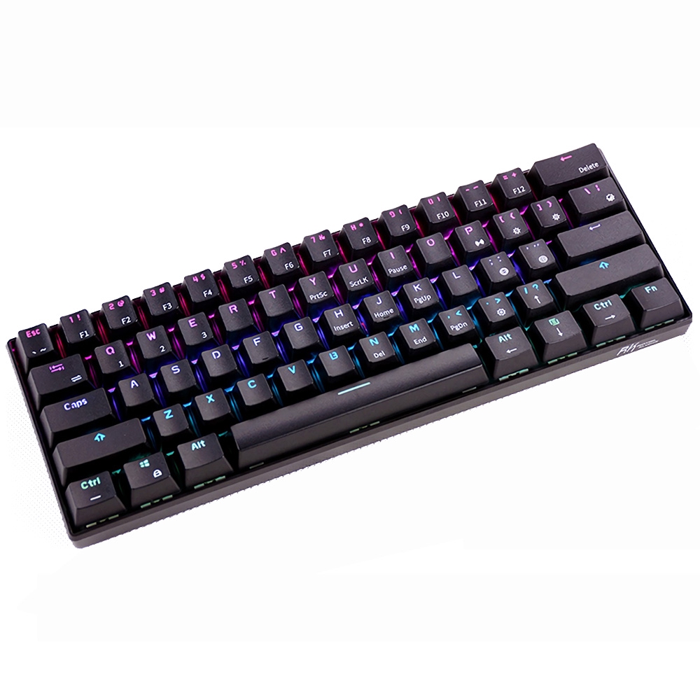 Royal Kludge RK61 bluetooth Wired Dual Mode 60% RGB Mechanical Gaming ...