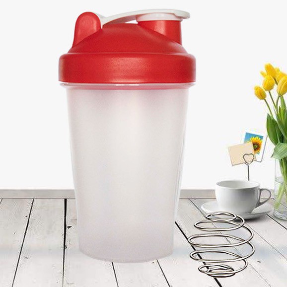 (400ml) MILANDO Water Bottle Milkshake Bottle Cup BPA Free Plastic Protein Herbalife Shaker Fitness Water Cup (Type 4)