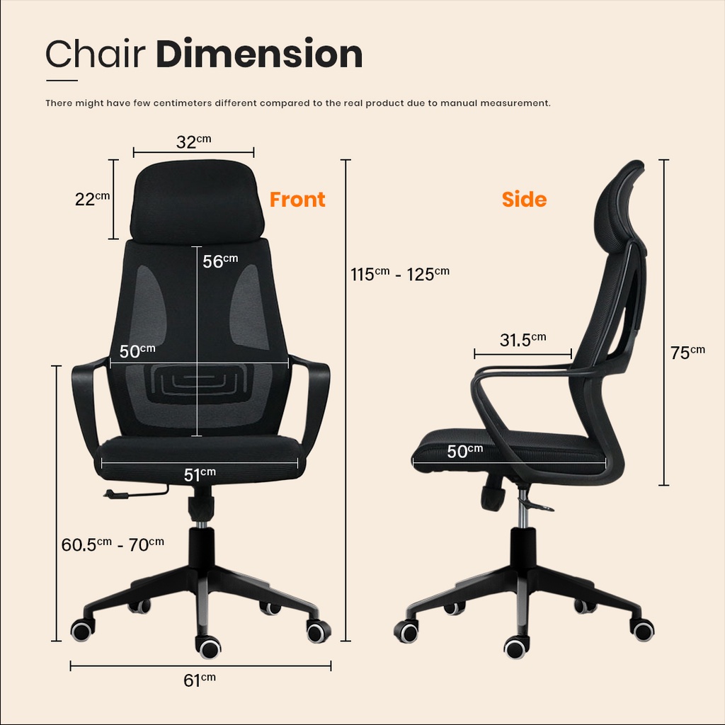 FREE SHIPPING!!! SAKURA Office Chair / Kerusi Pejabat / Study Chair