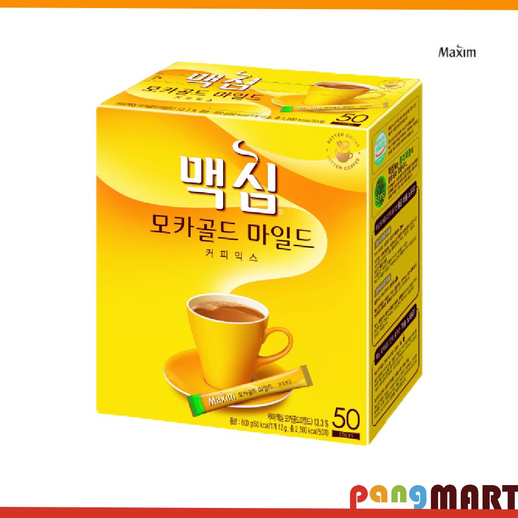  MAXIM  Korea  Coffee  Mocha Gold Mild Coffee  MIX 50pcs 