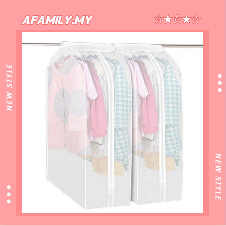 Alu Big Size Fad Clothes Hanging Garment Suit Coat Dust Cover Shopee Malaysia