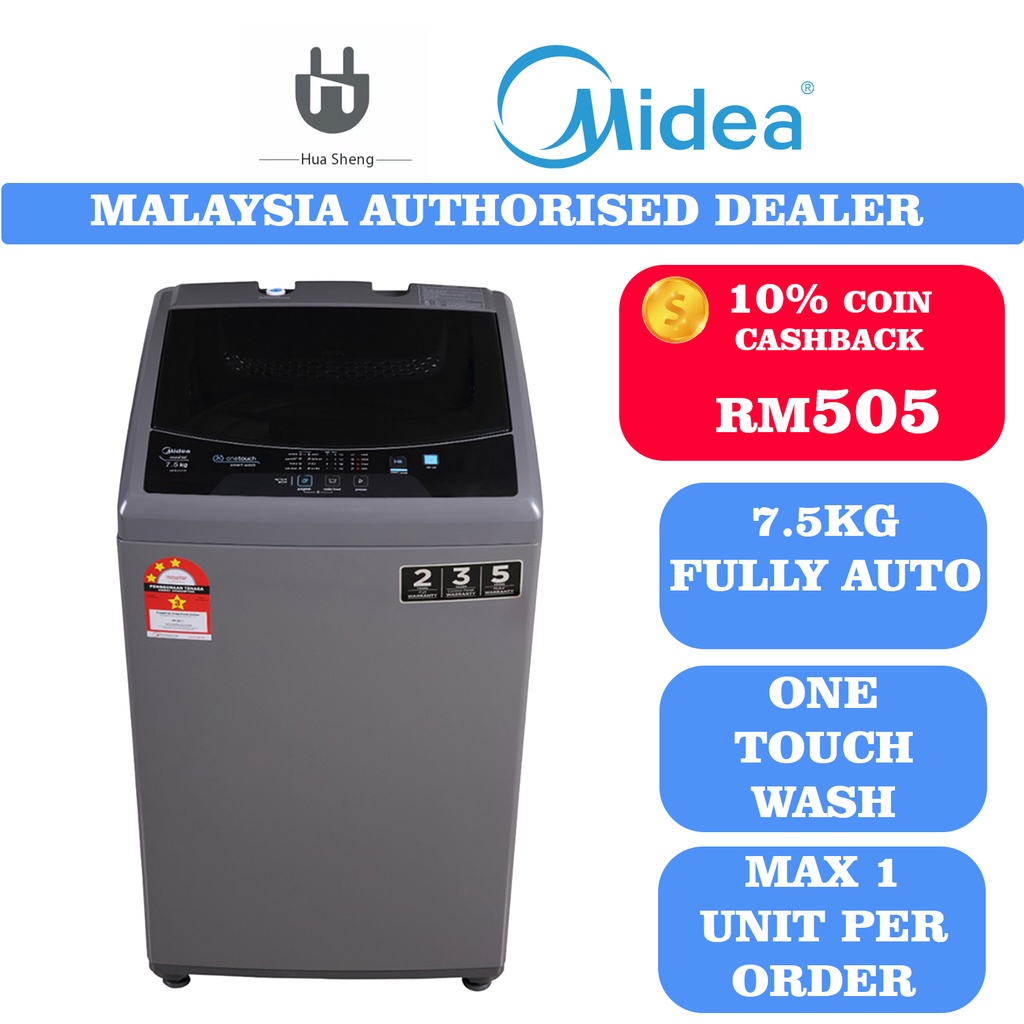 Buy Morgan Midea Toshiba Fully Auto Washing Machine 6kg 7kg 7 5kg 9kg Mfw Ec750 Mfw Ec750s Ma100w75 Wk E Seetracker Malaysia