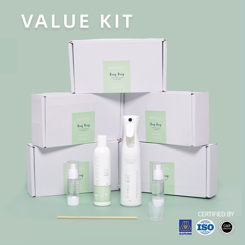 Blysa.co Homecare Essential Value Kit Hand Sanitizer