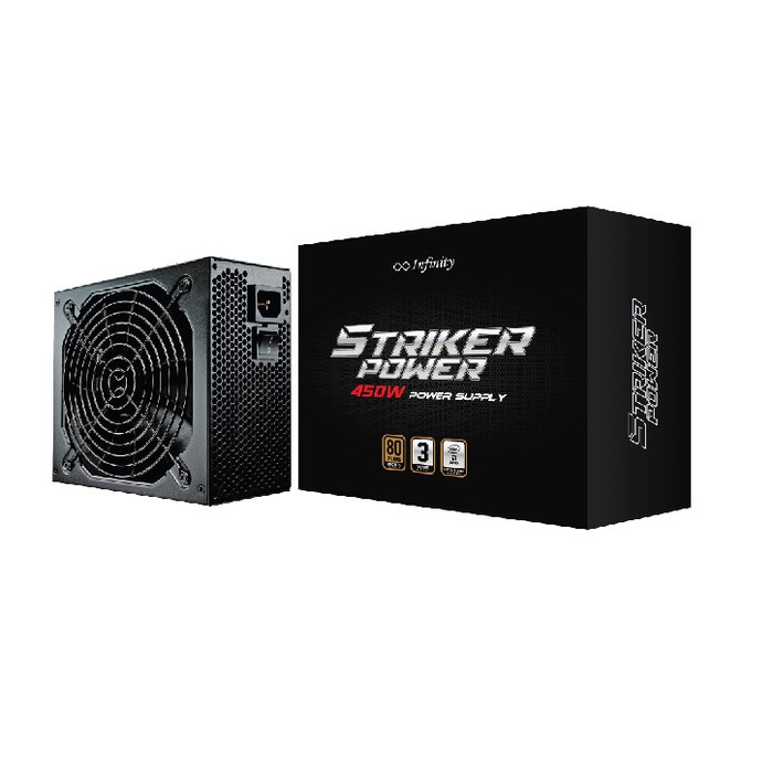 Infinity Strike Power 450 Watt 80 Plus Bronze Psu Shopee Malaysia