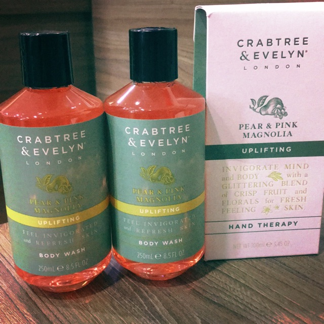 CRABTREE & EVELYN LONDON Pear & Pink Magnolia Uplifting Body wash 250ml