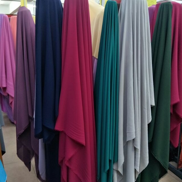  Kain  Korean Chiffon  Bidang 60 ZALEHA TEXTILES Shopee 